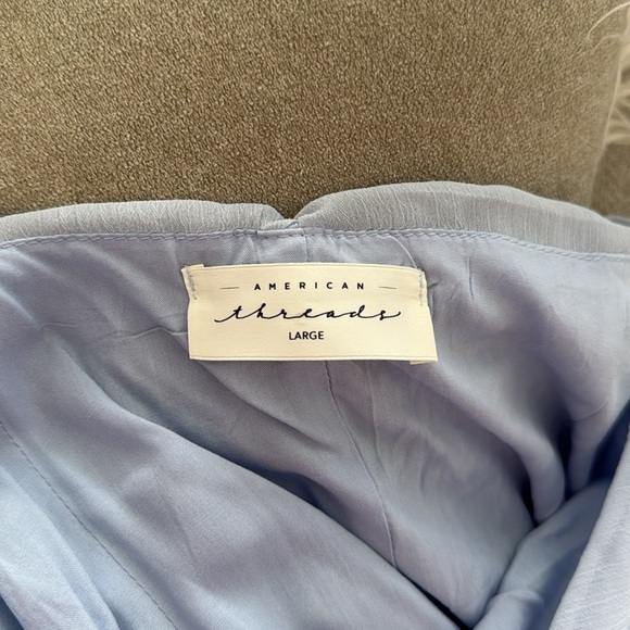 Light Blue One Shoulder Ruffle Mini Dress                Never Worn - Picture 3 of 3